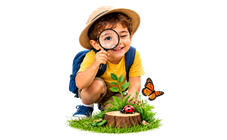 Child exploring
